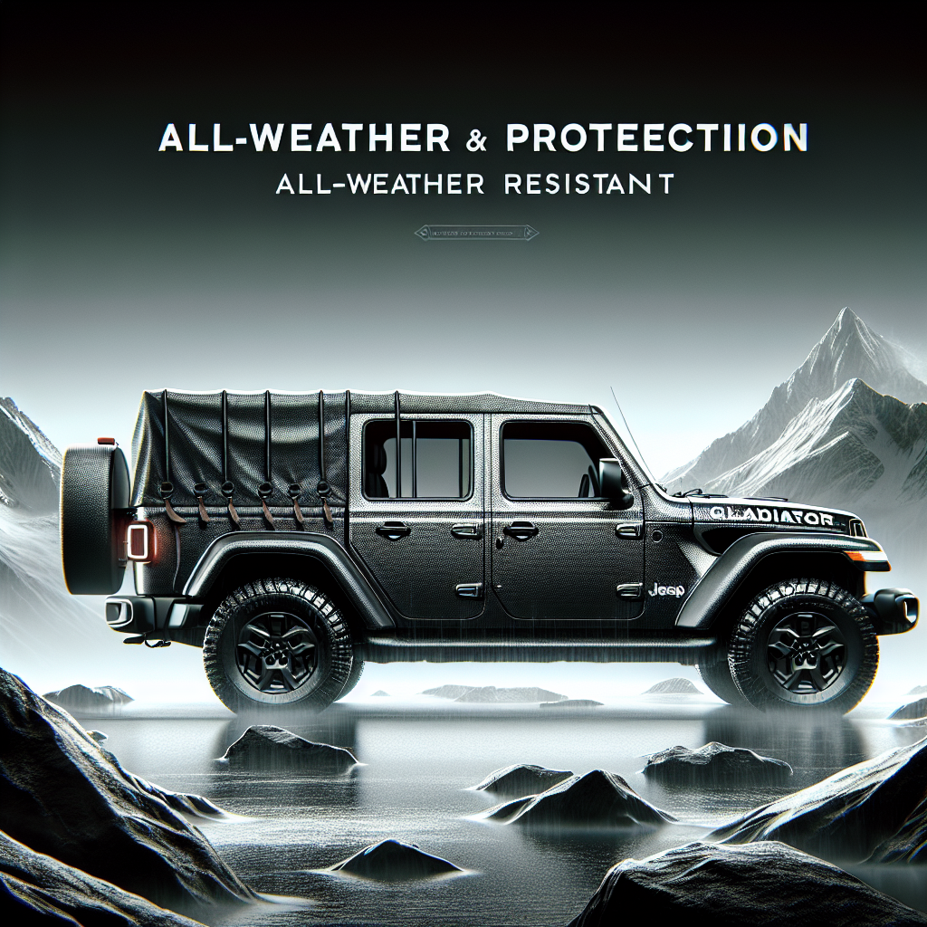 All-Weather Protection: Jeep Gladiator Bed Cover