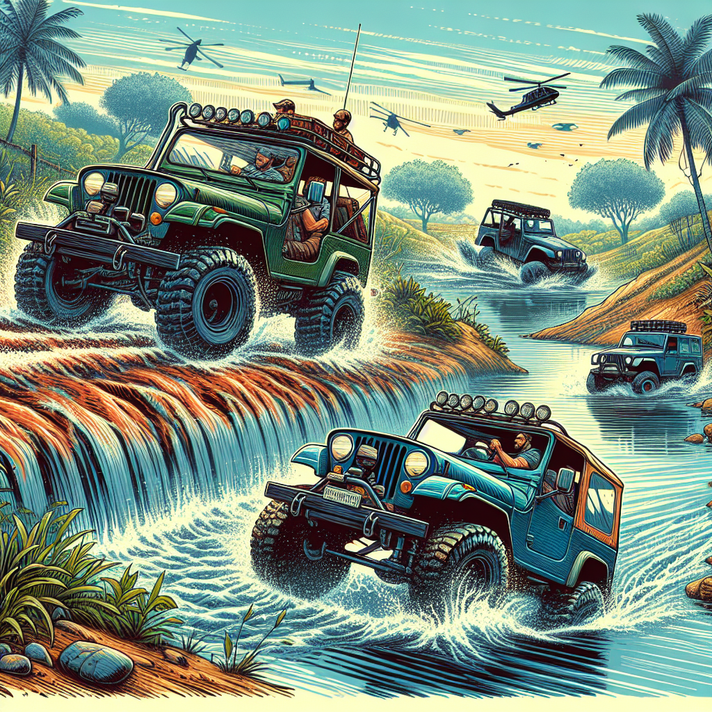 Exploring Off-Road: Jeep With a Snorkel