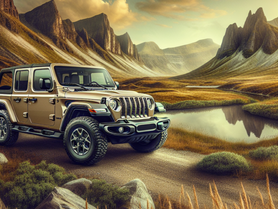 the ultimate adventure exploring in a tan jeep wrangler 2