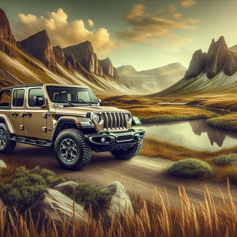 the ultimate adventure exploring in a tan jeep wrangler 2